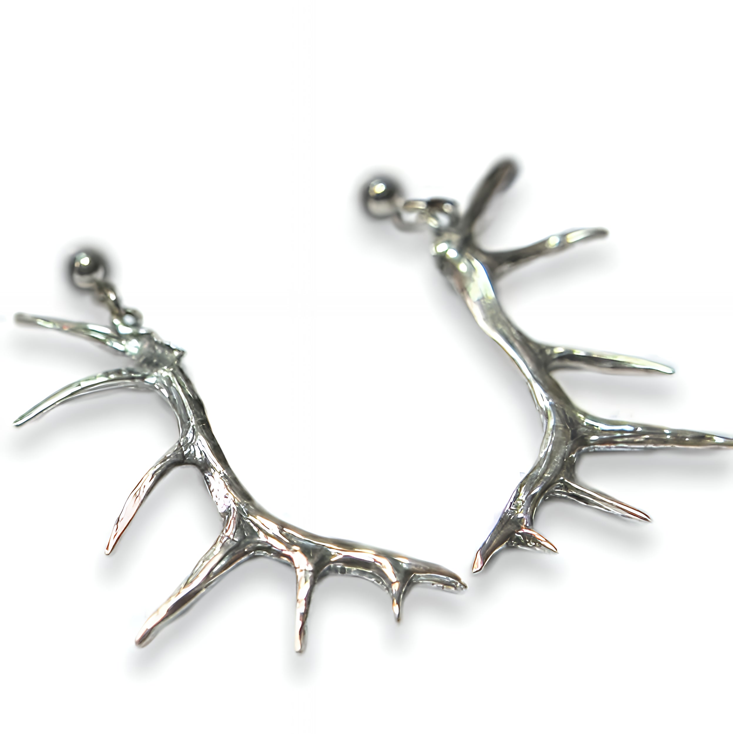 Elk Antler Earrings - Moon Raven Designs