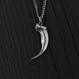Grizzly Bear Claw Pendant – Sterling Silver 3D Miniature Necklace Charm