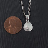 Sterling Silver Necklace – 12mm Sand Dollar Charm | Ocean Inspired Jewelry