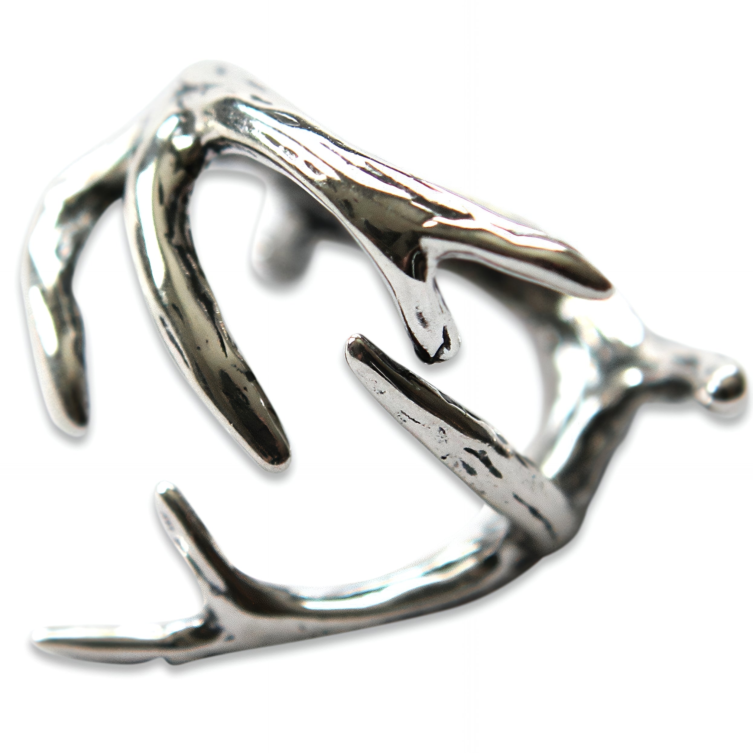 Deer Antler Adjustable Ring - Moon Raven Designs