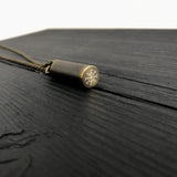 Viking Aegishjalmur Cremation Necklace – Brass Memorial Urn Pendant