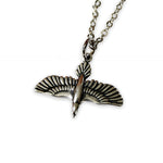Soaring Raven In Flight Pendant Necklace - Moon Raven Designs