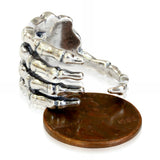 Solid White Bronze Skeleton Hand - Moon Raven Designs