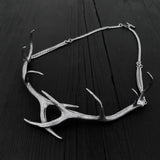 Elk Antler Choker Necklace In Solid Sterling Silver Elk Antler Choker Handmade Gift