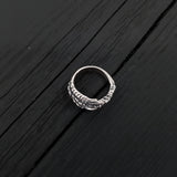 Bird Claw Talon Wrap Ring - Solid Hand Cast 925 Sterling Silver - Unique Statement Ring - Crow Raven Unisex Gift - Sizes 4.5 to 11