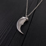 Large Bear Claw Pendant Necklace - Solid 925 Sterling Silver - Bear Claw Statement Piece - Life Size Bear Claw Gift For Him - Gift For Her