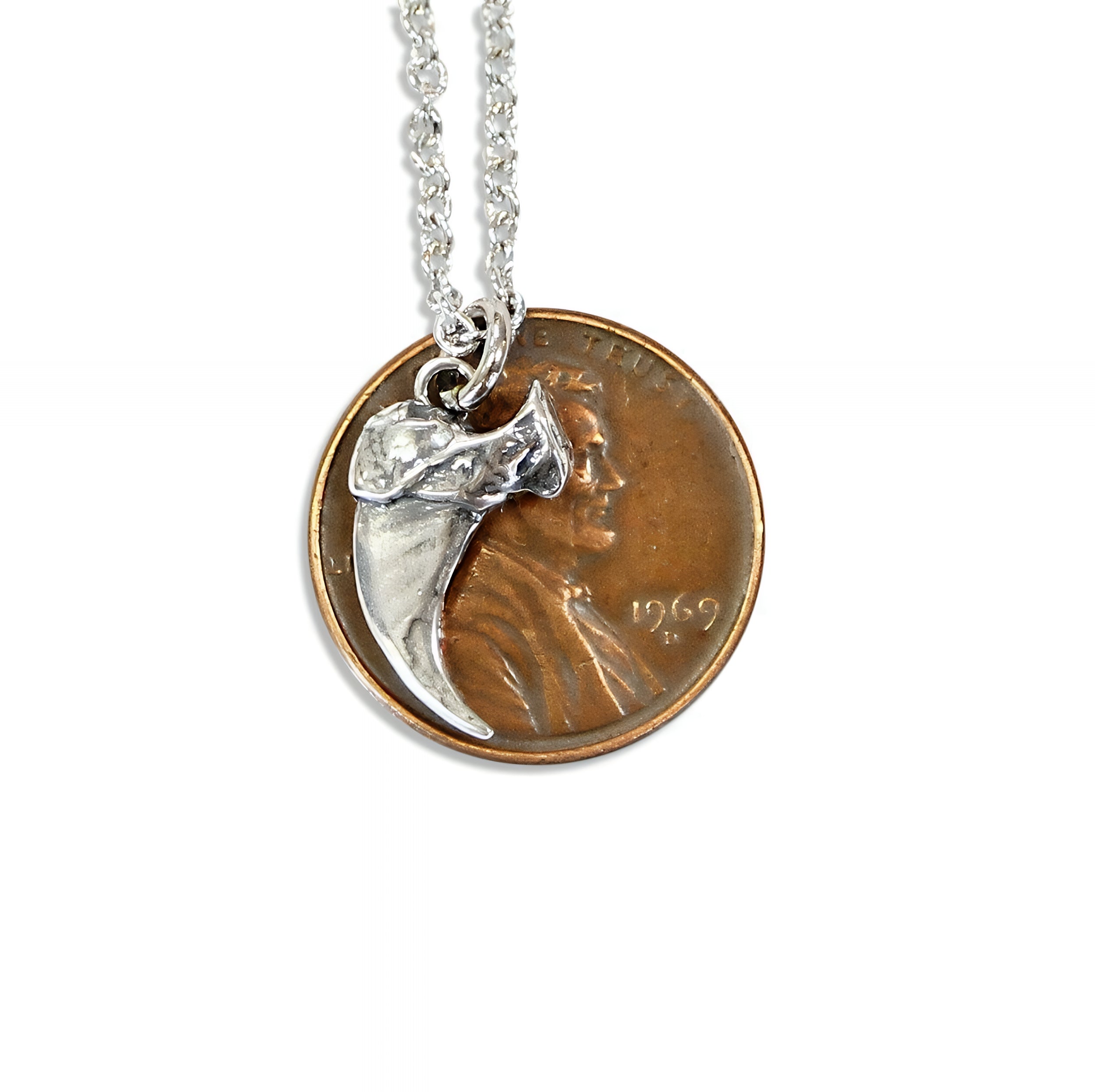 Domestic House Cat Claw Charm Necklace Solid Sterling Silver Pet Kitty Claw - Moon Raven Designs