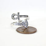 Silver Ankh Ring Egyptian Ring - Moon Raven Designs