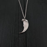 Large Bear Claw Pendant Necklace - Solid 925 Sterling Silver - Bear Claw Statement Piece - Life Size Bear Claw Gift For Him - Gift For Her