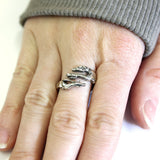 Greyhound Ring in Solid Sterling Silver Greyhound Ring Greyhound Dog Jewelry