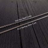 Hummingbird Charm Pendant Necklace - Solid Hand Cast 925 - Oxidized Polished Finish - Three dimensional Detail - Multiple Chain Lengths