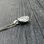 Turtle Shell Cremation Urn Necklace  in Solid Sterling SilverTerrapin Bereavement Memorial Gift