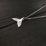 Humpback Whale Fluke Necklace Whale Tail Pendant - Moon Raven Designs