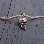 Human Skull Cremation Ash Urn Charm Necklace - Moon Raven Designs