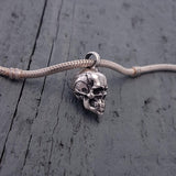 Human Skull Cremation Ash Urn Charm Necklace - Moon Raven Designs
