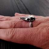 Horse Skull Ring - Unique Statement Silver Plated Ring With Fine Detail