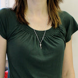 Italian Horn Necklace Sterling Silver