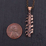 Snake Vertebrae Necklace - Handmade Prairie Rattlesnake Bone Pendant Jewelry