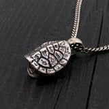 Turtle Shell Cremation Necklace – Sterling Silver Urn