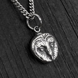 Sterling Silver Stickpin – Barn Owl Ascot Pin With White Gold Plated Clutch