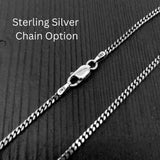 Stag Deer Skull Pendant Sterling Silver Necklace With Ten Point Rack Charm