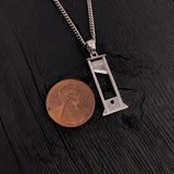 Guillotine Charm Pendant - Small Bronze Jewelry With Three Dimensional Detail