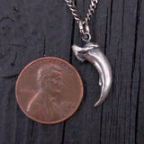 Fox Claw Necklace – Silver Fox Pendant With Unique Claw Jewelry by Moon Raven Designs