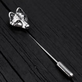 Wolf Face Ascot Stickpin - Moon Raven Designs