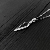 Sterling Silver Pendant - Broadhead Hunting Necklace | Handmade Archery Jewelry Gift