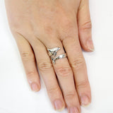 Dolphin Wrap Ring – Sterling Silver Animal Band, Nature Inspired Ocean Jewelry