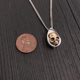Bronze Skull Cremation Necklace – Memorial Urn That Holds Ashes