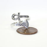 Sterling Silver Ankh Ring – Ancient Egyptian Eternal Life Band by Moon Raven Designs