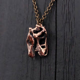 Bronze Chainsaw Necklace - Hand Carved Solid Bronze Pendant Jewelry