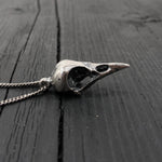 Crow Skull Pendant Necklace - Moon Raven Designs