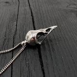 Crow Skull Pendant - Authentic Pendant Gothic Jewelry Totem Necklace