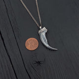 Arctic Wolf Claw Necklace – Handcrafted Wolf Claw Pendant by Moon Raven Designs