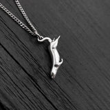 Sea Otter Pendant - Sterling Silver Necklace With Diving Otter Charm
