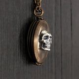 Skull Tie Clip – Detailed Skull Design White Bronze Men’s Accessory