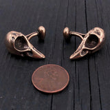 Bird Skull Cuff Links – Handmade Skull Jewelry | Durable Mens Cufflinks