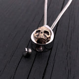Bronze Skull Cremation Necklace – Memorial Urn That Holds Ashes