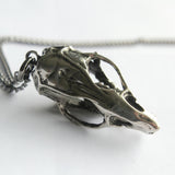 3D Rat Skull Necklace - Macabre Style Stainless Steel Animal Pendant