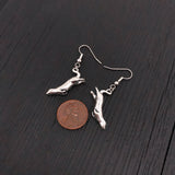 Diving Sea Otter Earrings – Sterling Silver Animal Jewelry by Moon Raven Designs