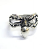 Sterling Silver Spider Ring – Handcrafted Arachnid Statement Band, Unique Gift