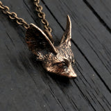Fennec Fox Necklace – Handcrafted Fox Pendant by Moon Raven Designs