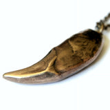 Wolf Tooth Necklace - Handcrafted Large Canine Pendant by Moon Raven Designs