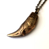 Wolf Tooth Necklace - Handcrafted Large Canine Pendant by Moon Raven Designs