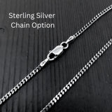 Sterling Silver Pendant - Coffin Nail Necklace With Pyramid Charm | Unique Statement Jewelry