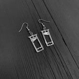 Guillotine Earrings – Sterling Silver With Mythic Macabre Design
